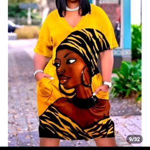 Meet Makeesha 3d print loose fitting dresses.